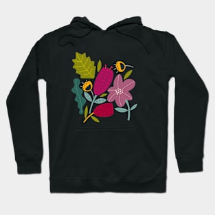 Colorfully Abstract Floral Hoodie